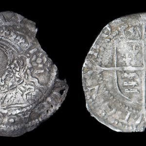 Tudor Hammered Coin 1562 Elizabeth I Three Farthings Silver British