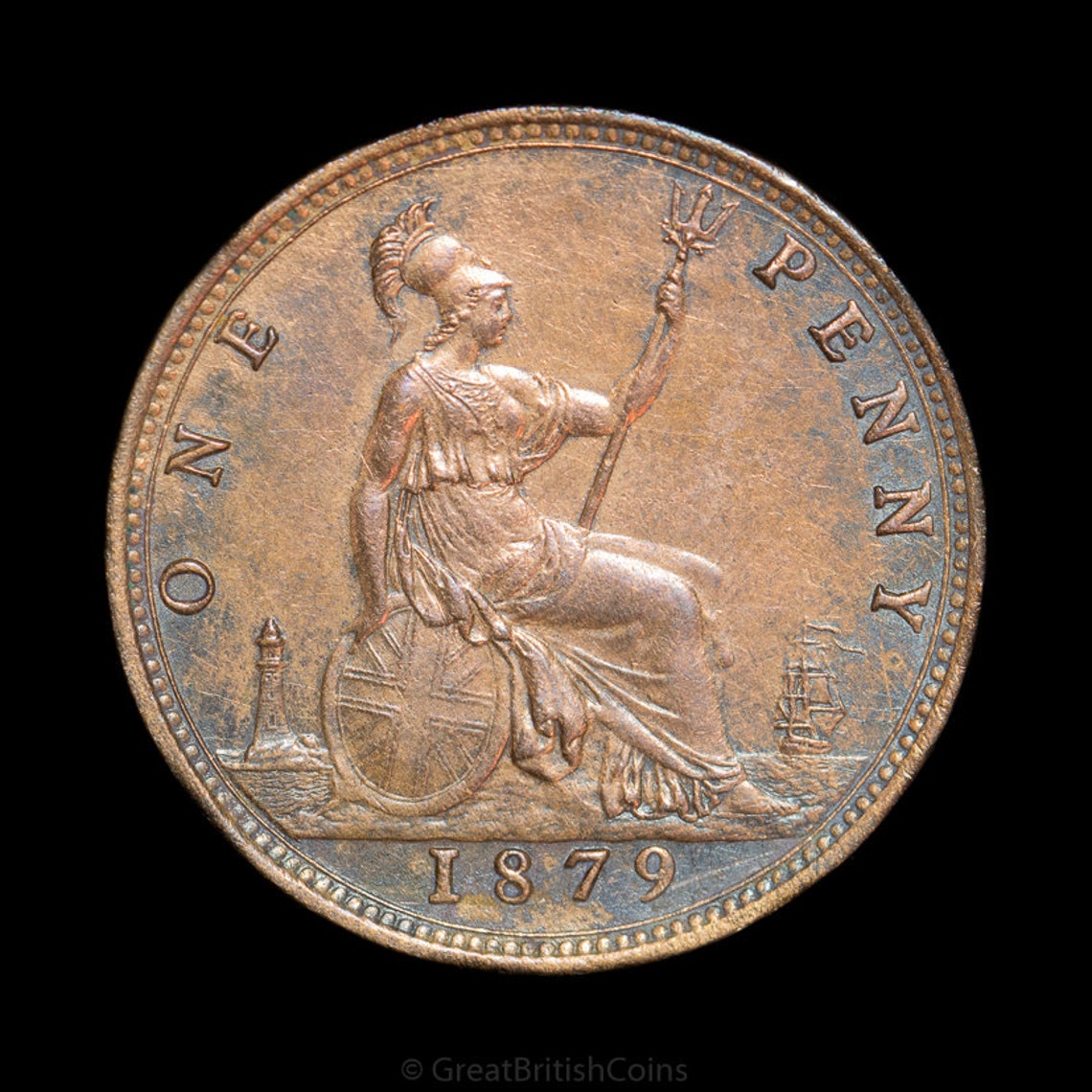 Queen Victoria Penny Coin 1879, Old British Coins, Victorian Etsy