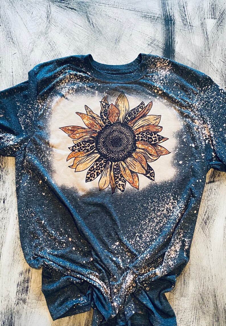 Bleached leopard print sunflower Leopard print girly flowers sunflower cute bleached