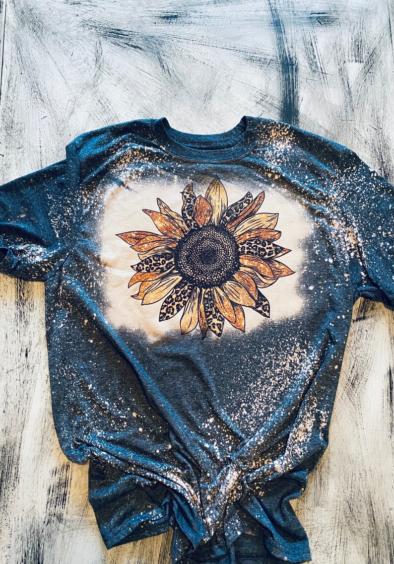 Bleached leopard print sunflower Leopard print girly flowers sunflower cute bleached
