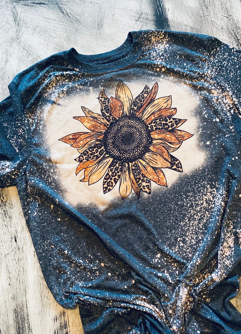Bleached leopard print sunflower Leopard print girly flowers sunflower cute bleached