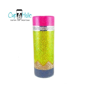 Pencil Tumbler | Pencil Cup | Teacher Tumbler | Cup for Teacher | Glitter Tumbler for Teacher | CupAHolic Cups