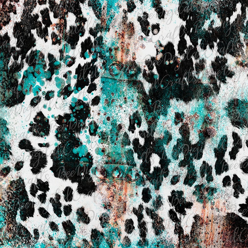 Black and White Cowhide Background Sublimation Design Western - Etsy