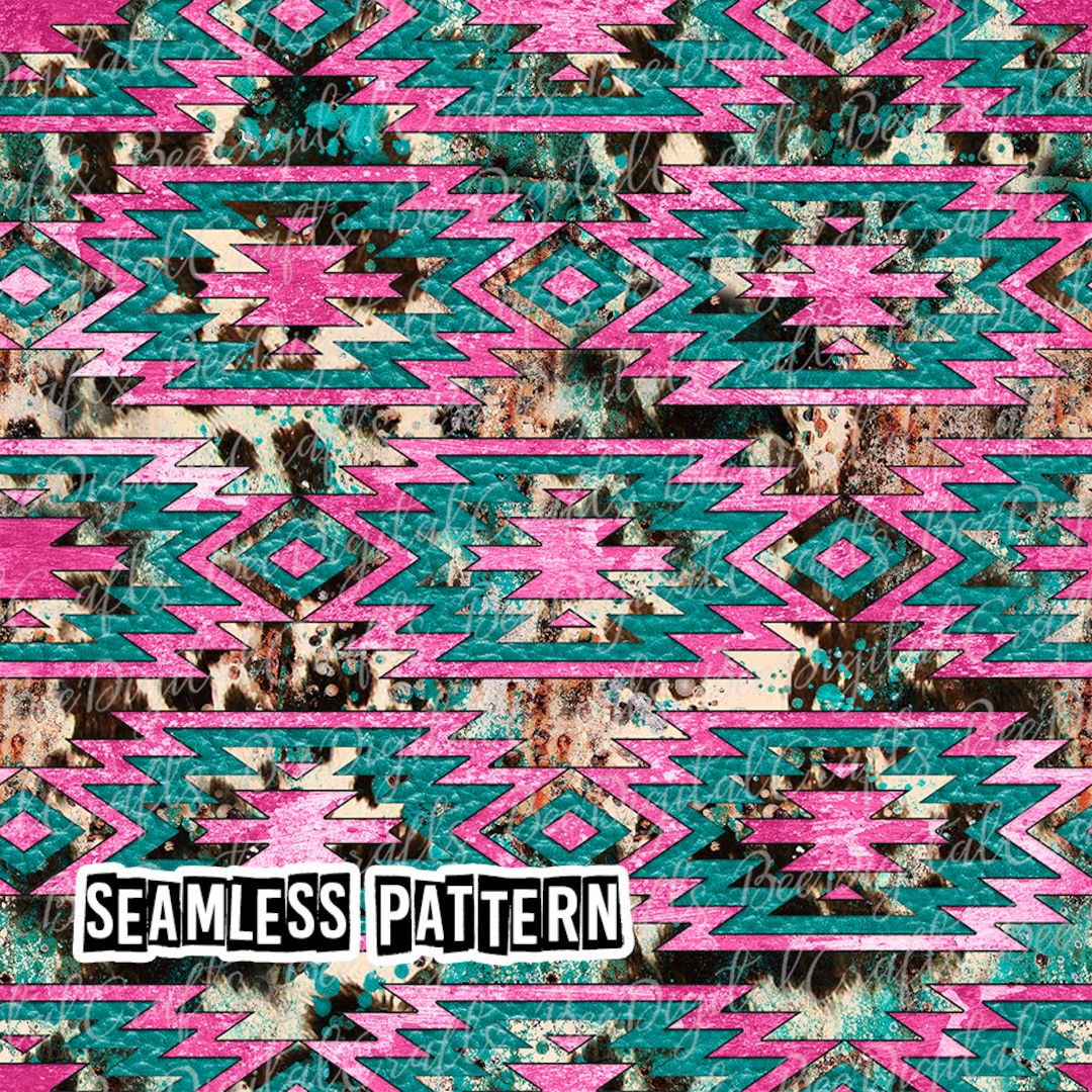 Society6 iPhone4/4S,5用 Pink Turquoise Girly Aztec Andes Pink Turquoise Girly Aztec Andes Tribal Pattern' iPhone Case