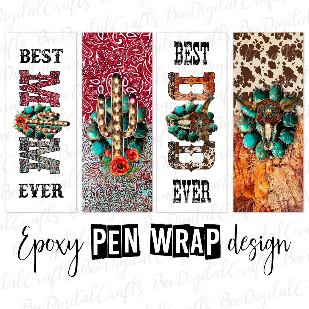 Best Mom Ever Pen Wrap Template Best Dad Ever Ink Joy Wrap Download ...