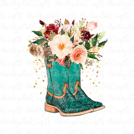 vaqueras flores de diseño Western PNG - Etsy México