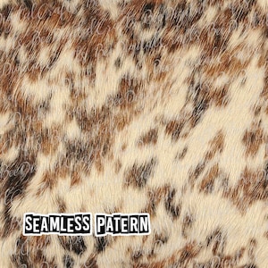 SEAMLESS pattern cowhide Western digital fabric design Cow skin printable paper download