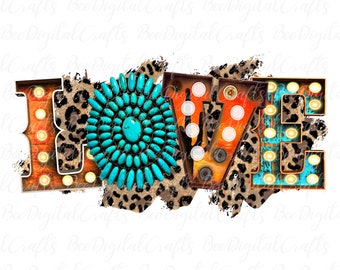 Western love design PNG download Valentine&#39;s day sublimation graphics, PNG transfer, Digital prints