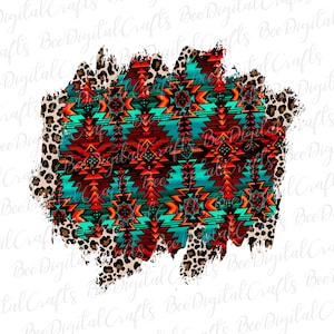 Aztec leopard background sublimation design Cheetah print PNG download Grunge background transfer download