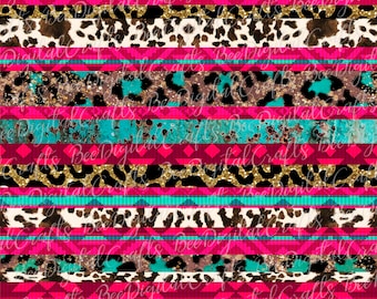 Aztec background sublimation design Leopard and cowhide PNG file for sublimation Download transfer