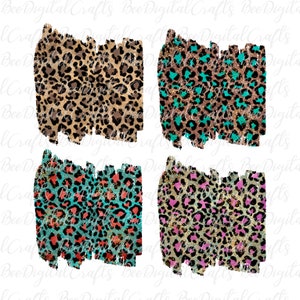 Leopard print frame sublimation Cheetah background PNG download