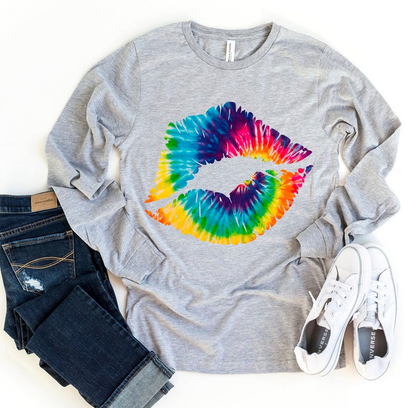 Tie Dye Lips PNG Sublimation Design, Printable Download, Digital Prints ...