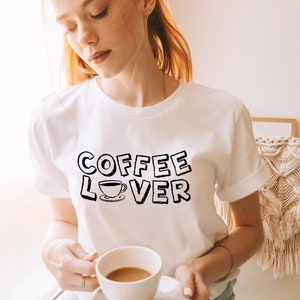 Coffee Lover Funny Shirt Cute  Love Gift For Her Him Tee Valantines Day T shirt