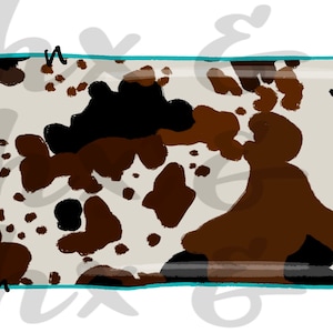 Cow Print TN PNG | Tennessee | Sublimation Design | Hand Drawn