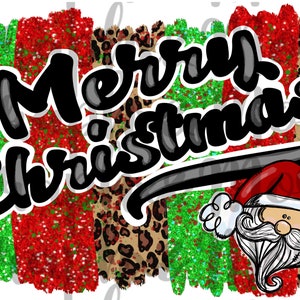 Merry Christmas Splatter Brush Strokes PNG | Hand Drawn | Sublimation Design