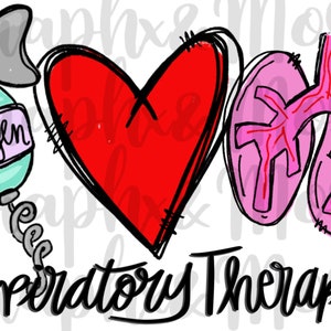 Respiratory Therapist PNG| Hand Drawn | Sublimation Design | essential