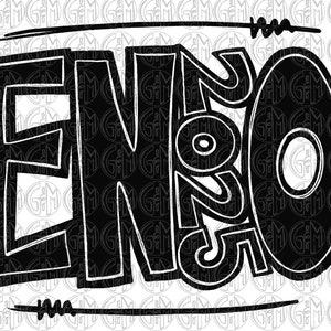 2025 Senior PNG | Hand Drawn | Sublimation Design