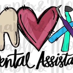 Asistente dental PNG / Dibujado a mano / Diseño de sublimación