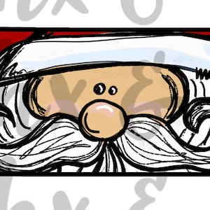 Leopard Santa TN PNG | Tennessee | Hand getrokken | Sublimatieontwerp