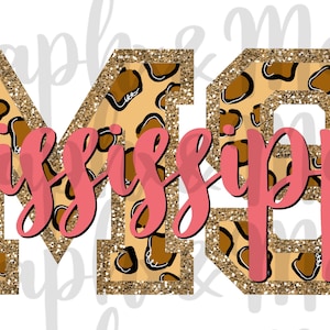 Mississippi PNG | Sublimation Design | Hand Drawn