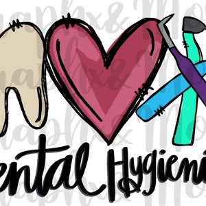 Higienista Dental PNG | Desenhado à mão | Design de Sublimação | essencial
