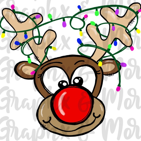 Red Nosed Reindeer - Etsy
