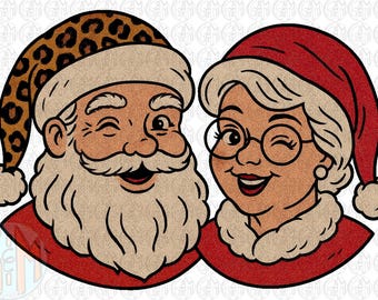 Merry Couple PNG | Hand Drawn | Sublimation Design
