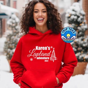 ¡Personalízame! Sudadera con capucha Lapland adventure® para niños y adultos. Disponible en varios colores.