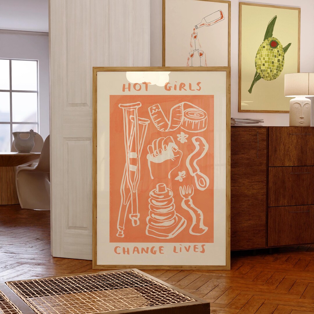 Digital Download Hot Girls Change Lives Wall Print - Occupational ...