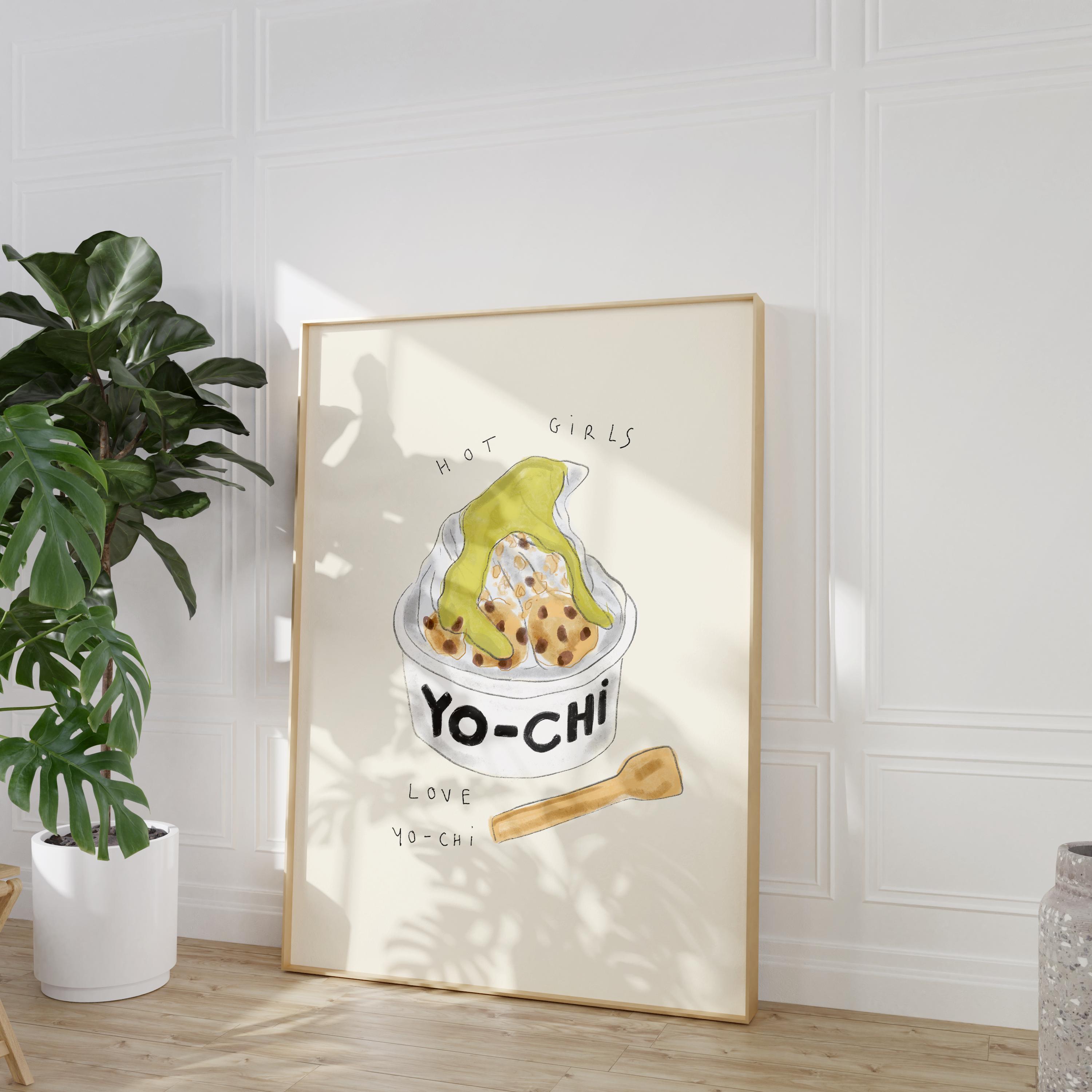 油絵 ルイスジェイジョベット Louis J.Jovet 女の子 額付 Digital Download Hot Girls Love Yochi Wall Print | Food and
