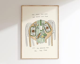 I've Seen It All Lyrics Wall Print | Olivia Dean The Art of Loving | Music Art | The More You Look The More You Find | Gifts For Girls
