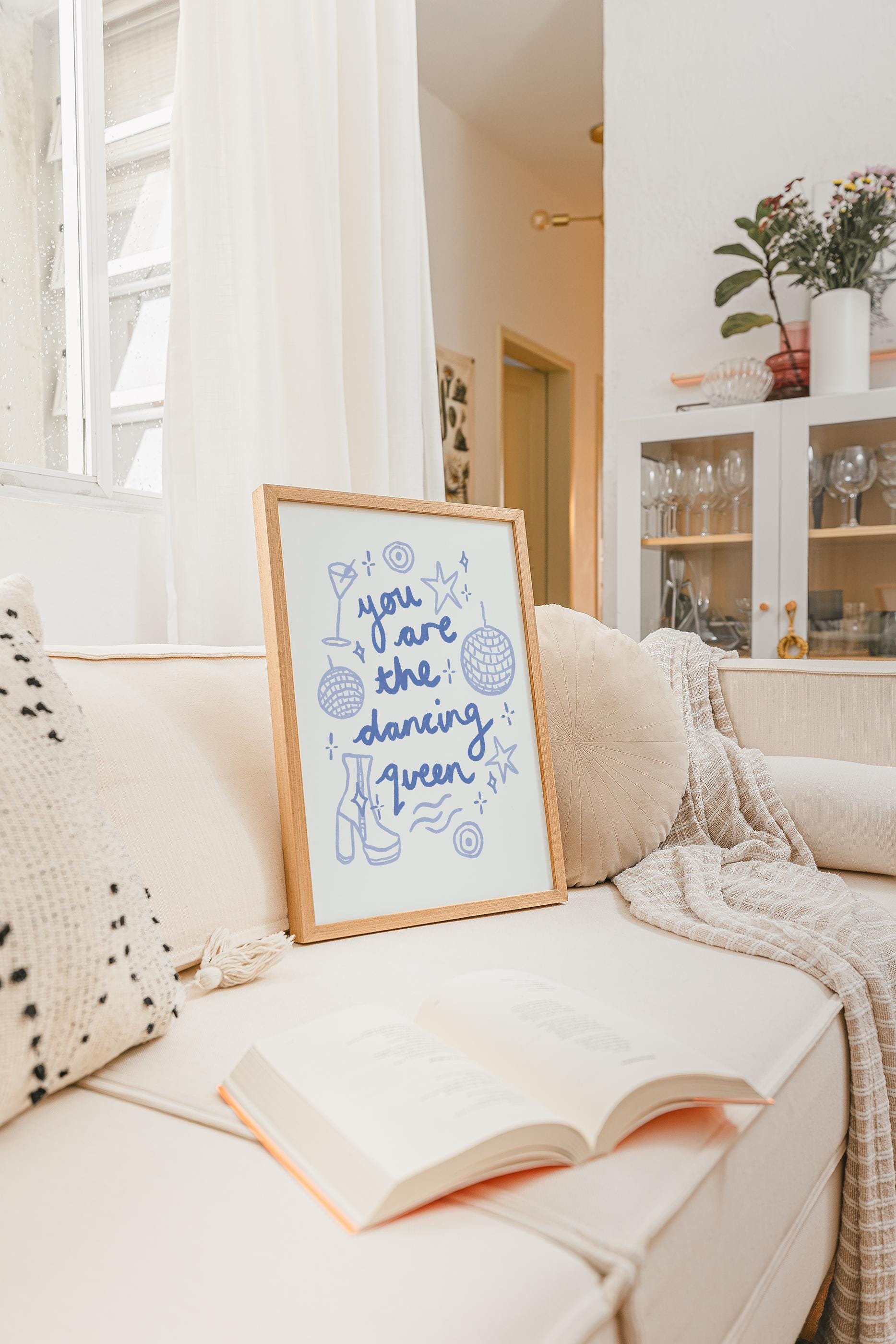 You Are the Dancing Queen Abba Lyrics Wall Print | Greek Greece Poster ...