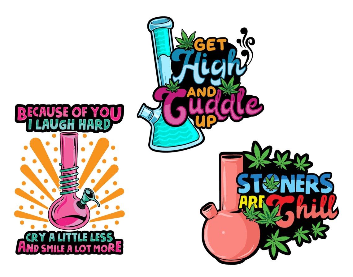 Weed bong svg png jpg marijuana bong clipart printable Etsy