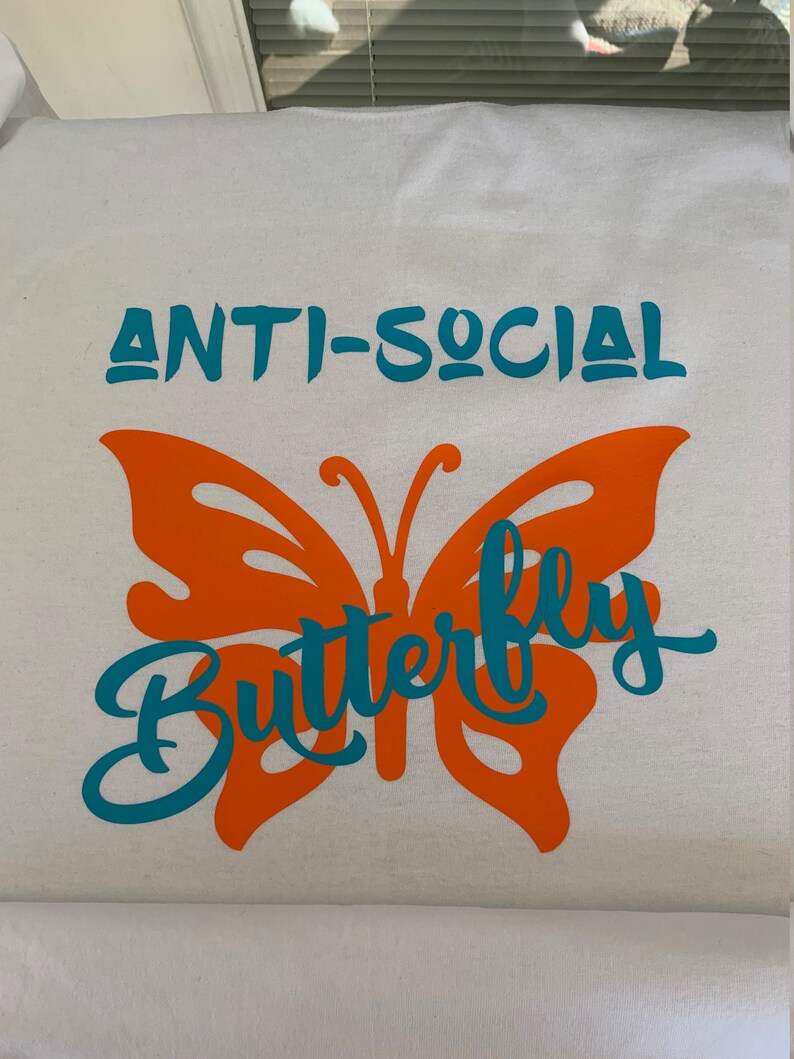 Download Anti-Social Butterfly Design SVG PNG JPG | Etsy