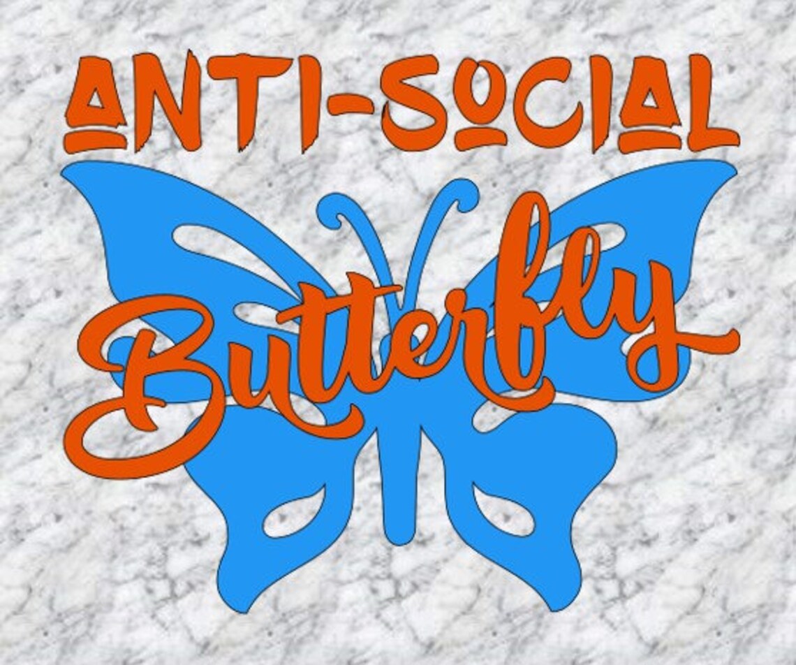 Free Free 244 Antisocial Butterfly Svg SVG PNG EPS DXF File