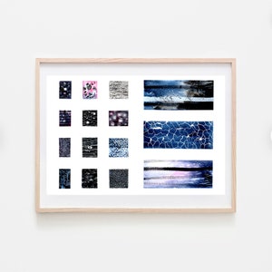 Abstract Patterns Print, Modern Wall Art, Minimalist Watercolour Illustration, Celestial Decor, Astrology Lovers Gifts