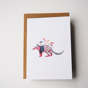 Biglietto Numbat, illustrazione animale, biglietto di auguri, regalo per gli amanti degli animali