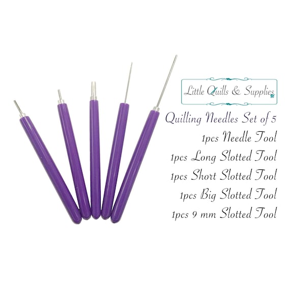 LQS 5pcs Quilling Tool Set Quilling Slotted Tool Rolling Craft