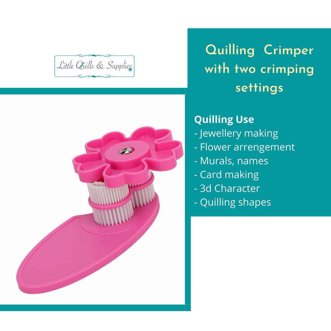 Lurrose Crimper Tool Folding Tool Quilling Tools and Supplies Paper Crimper  for Chip Bags Paper Quilling Kit Manual Paper Crimper DIY Crimping Tool