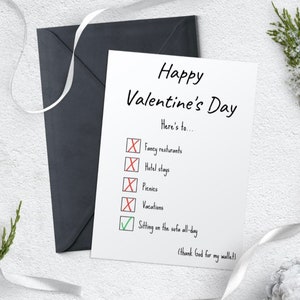 Tarjeta de San Valentín imprimible, tarjeta de San Valentín o él, tarjeta de San Valentín esposa, tarjeta de San Valentín marido, tarjeta romántica para él, tarjeta de San Valentín divertida