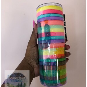 Rainbow Serape Cactus - 24oz Plump