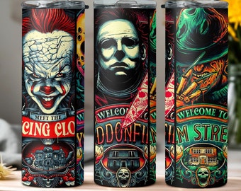 Vaso de Halloween, vaso de terror, vaso de Freddy, vaso de 20 oz
