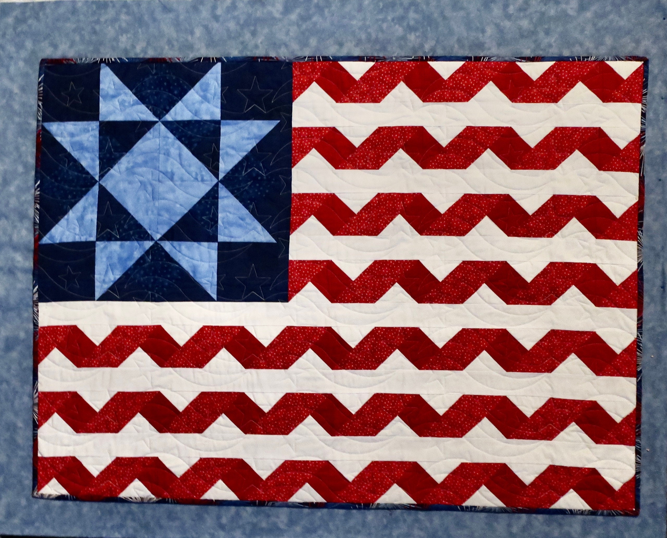 American Flag WallHanging Finished Etsy
