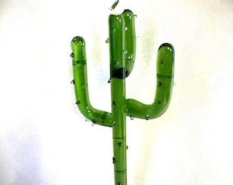 blown glass cactus ornament.