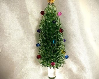 blown glass Christmas tree