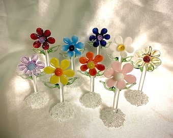 Tiny glass flower