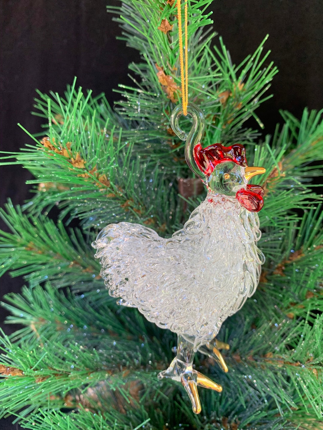 Chicken Ornament Etsy