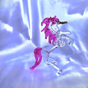 Blown glass unicorn