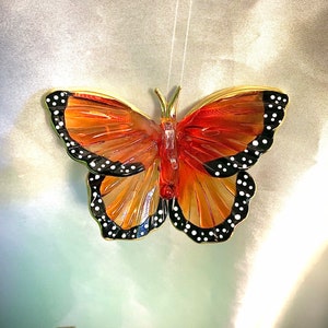 Monarch butterfly suncatcher ornament