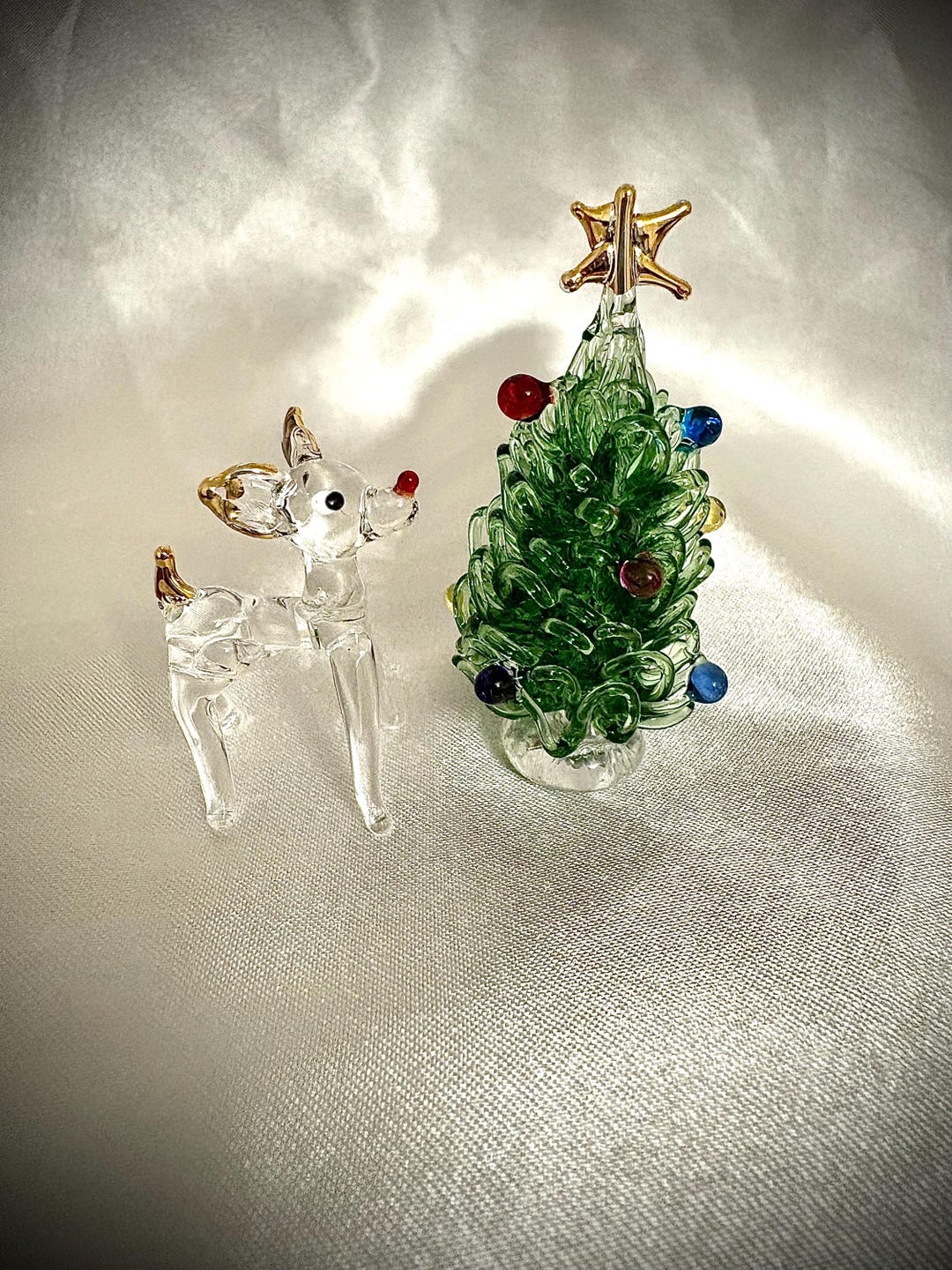 Xmas Tree From Rudolph Tiny Rudolph and Christmas Tree - Etsy